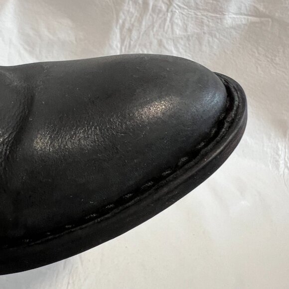 Born boots Korita Western womens 9.5 black leather suede block heel zip up - Picture 11 of 14